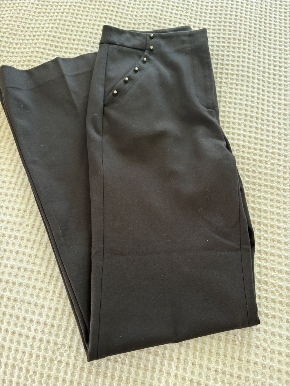 Women’s classic Dress Pants with Stud Accents
